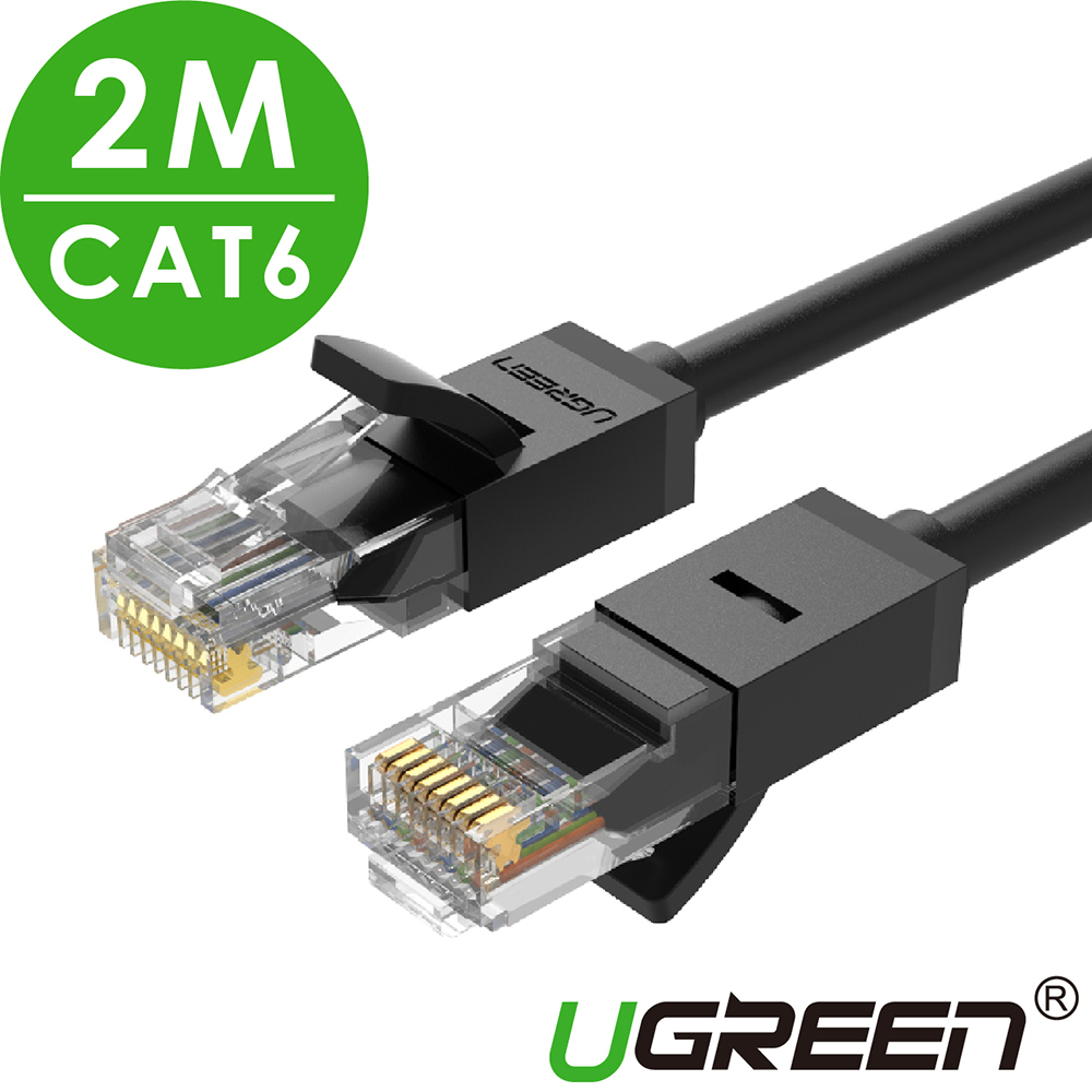 綠聯 CAT6網路線 黑色 2M
