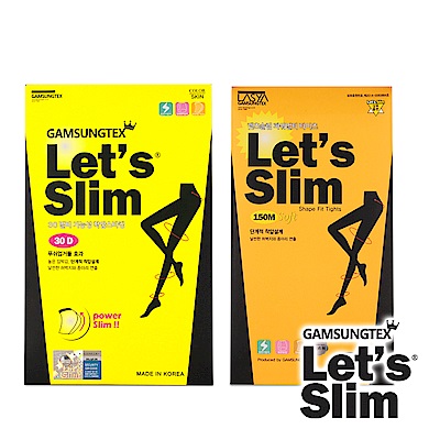 Let s Slim 30D防勾紗+150M壓力超強瘦腿襪(黑色)(韓國原裝進口)