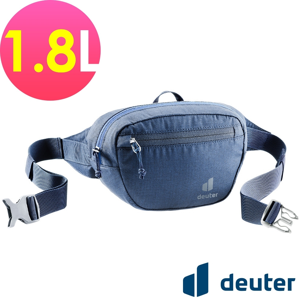 【deuter 德國】Organizer Belt 1.8L休閒輕量腰包3900421深藍/胸包/側背包/路跑/慢跑