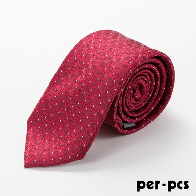 per-pcs 商務體面優質領帶_紅底白點(D-115)