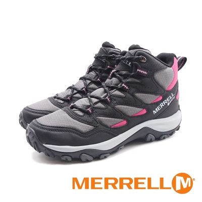 MERRELL(女)WEST RIM SPORT MID GORE-TEX避震登山鞋 女鞋-黑桃