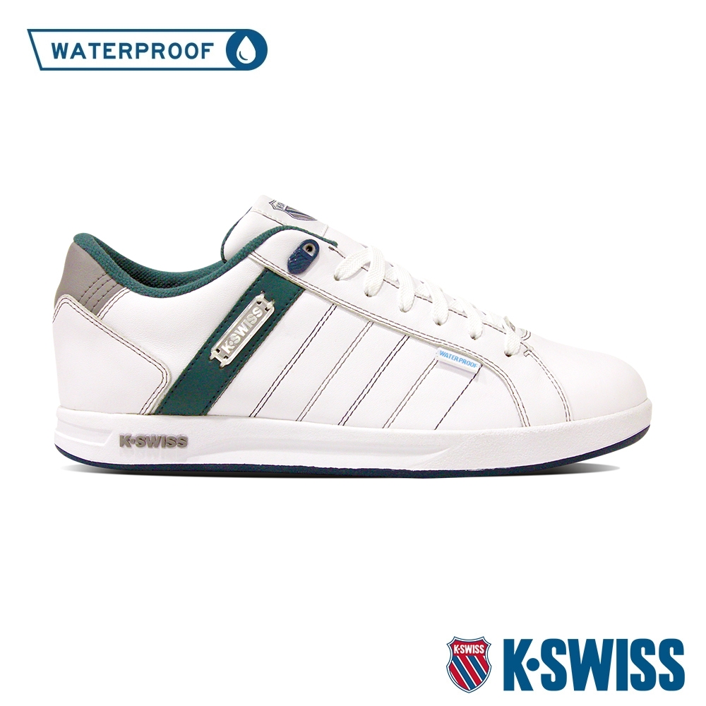 K-SWISS Lundahl Lth WP防水運動鞋-男-白/綠/灰