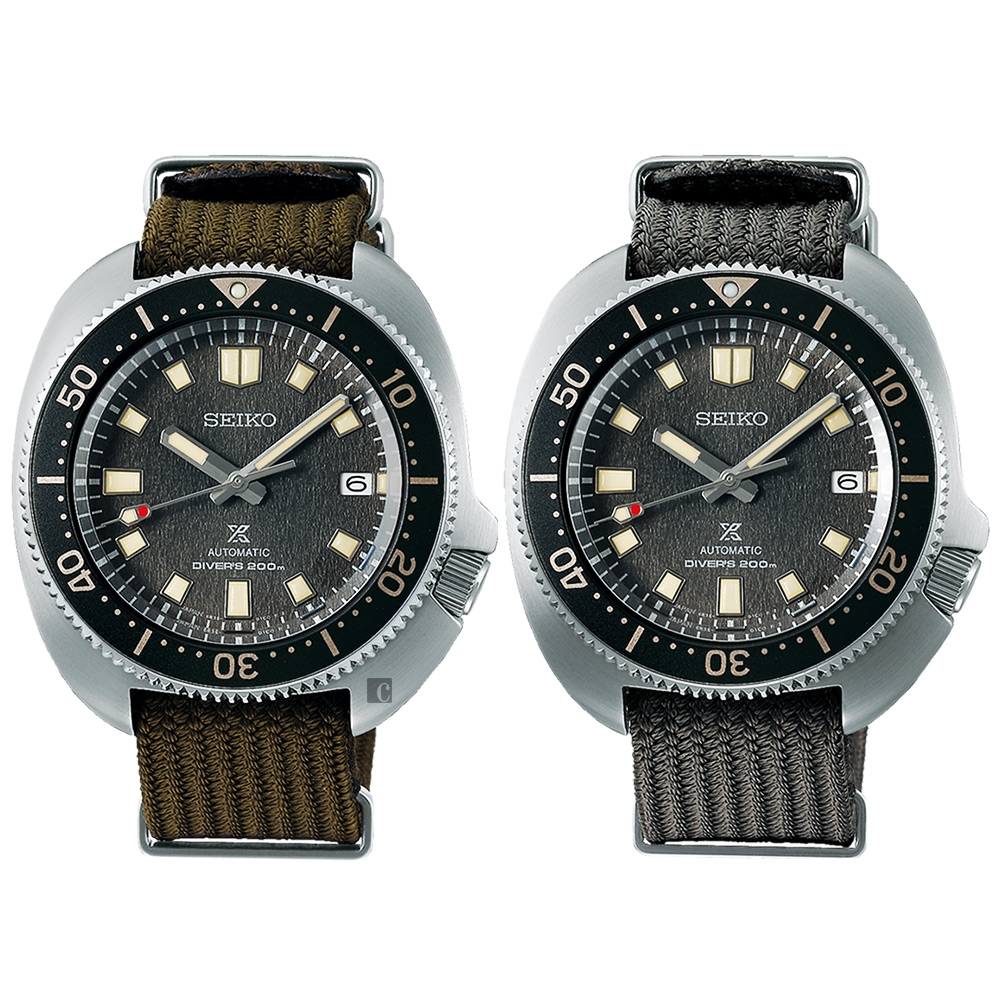 SEIKO 精工 Prospex DIVER SCUBA 1970現代版 200米潛水機械錶 套錶(SPB237J1/6R35-00T0N)