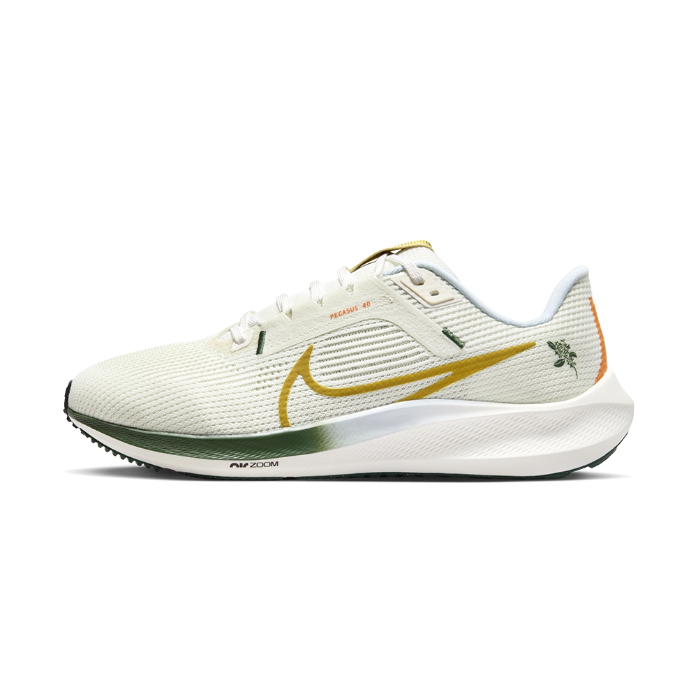 Nike Air Zoom Pegasus 40 男白綠小飛馬運動緩震路跑慢跑鞋FV3631-081 