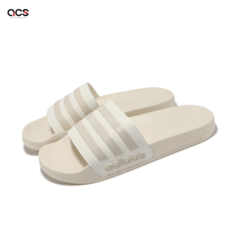 adidas 拖鞋 Adilette Shower 男鞋 女鞋 米白 軟底 居家 涼拖鞋 休閒鞋 愛迪達 IG8776