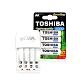 TOSHIBA東芝3號低自放電鎳氫充電電池2600mAh(4顆)+VXTRA新經濟型充電器 product thumbnail 1