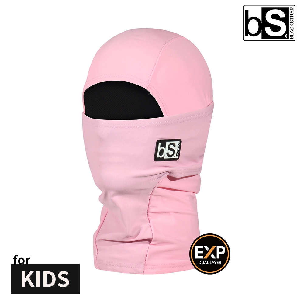 BlackStrap Kids Exp Hood Balaclava-S 童素色雙層保暖多功能頭套【Rose/玫瑰粉】