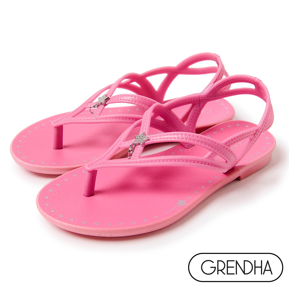 Grendha 魔法星星平底涼鞋-女童-粉紅