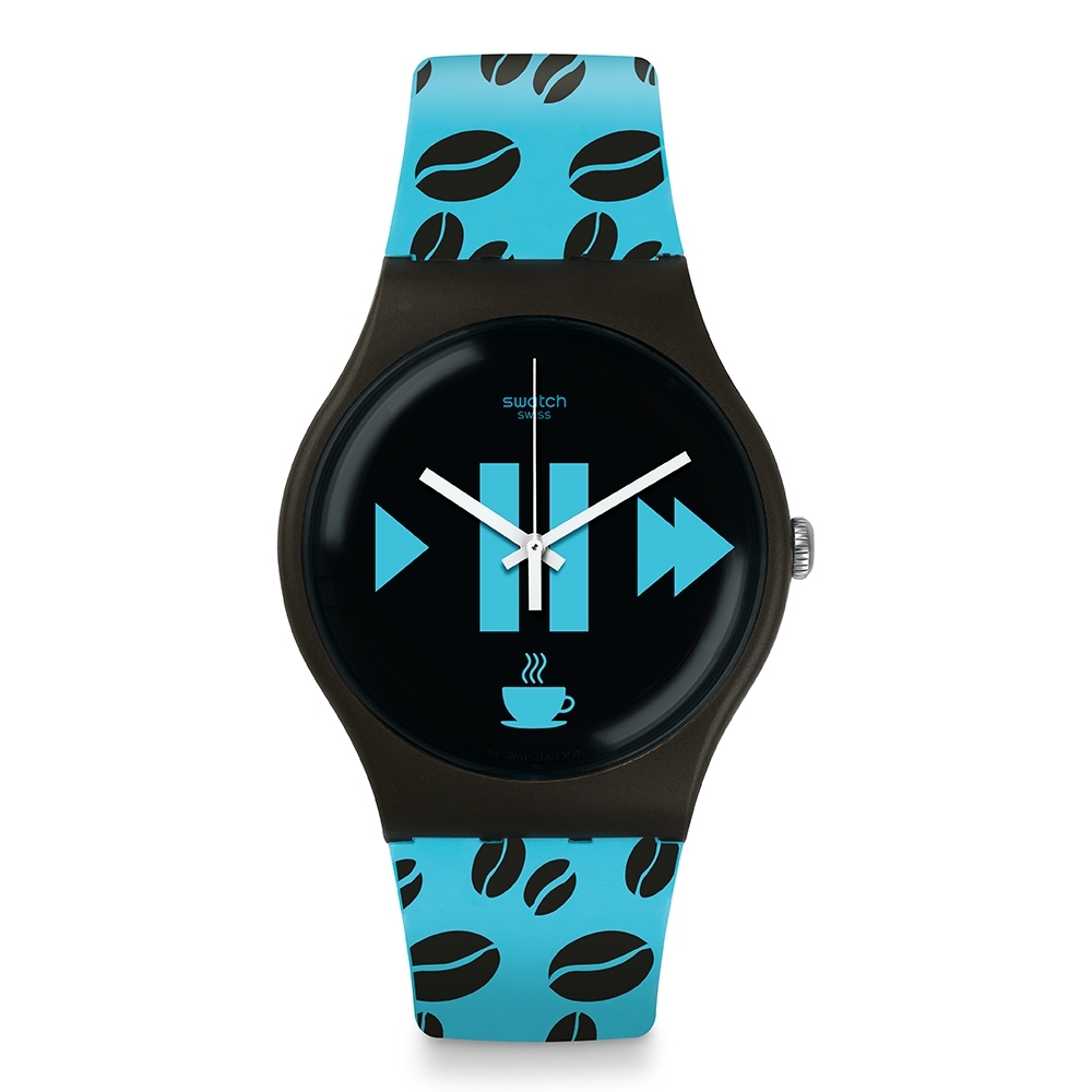 Swatch New Gent 原創系列手錶 COFFEE BLUE-S 咖啡藍-41mm