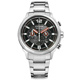 CITIZEN 星辰表 光動能計時碼錶日期防水100米不鏽鋼手錶-黑色/43mm product thumbnail 1