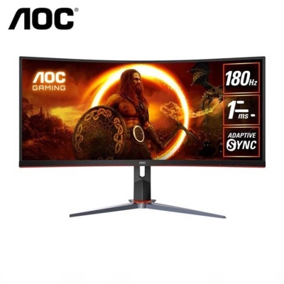 AOC CU34G2XP 34型 VA 2K 180Hz 1500R曲面電競螢幕(Display HDR/HMDI/DP/1ms)