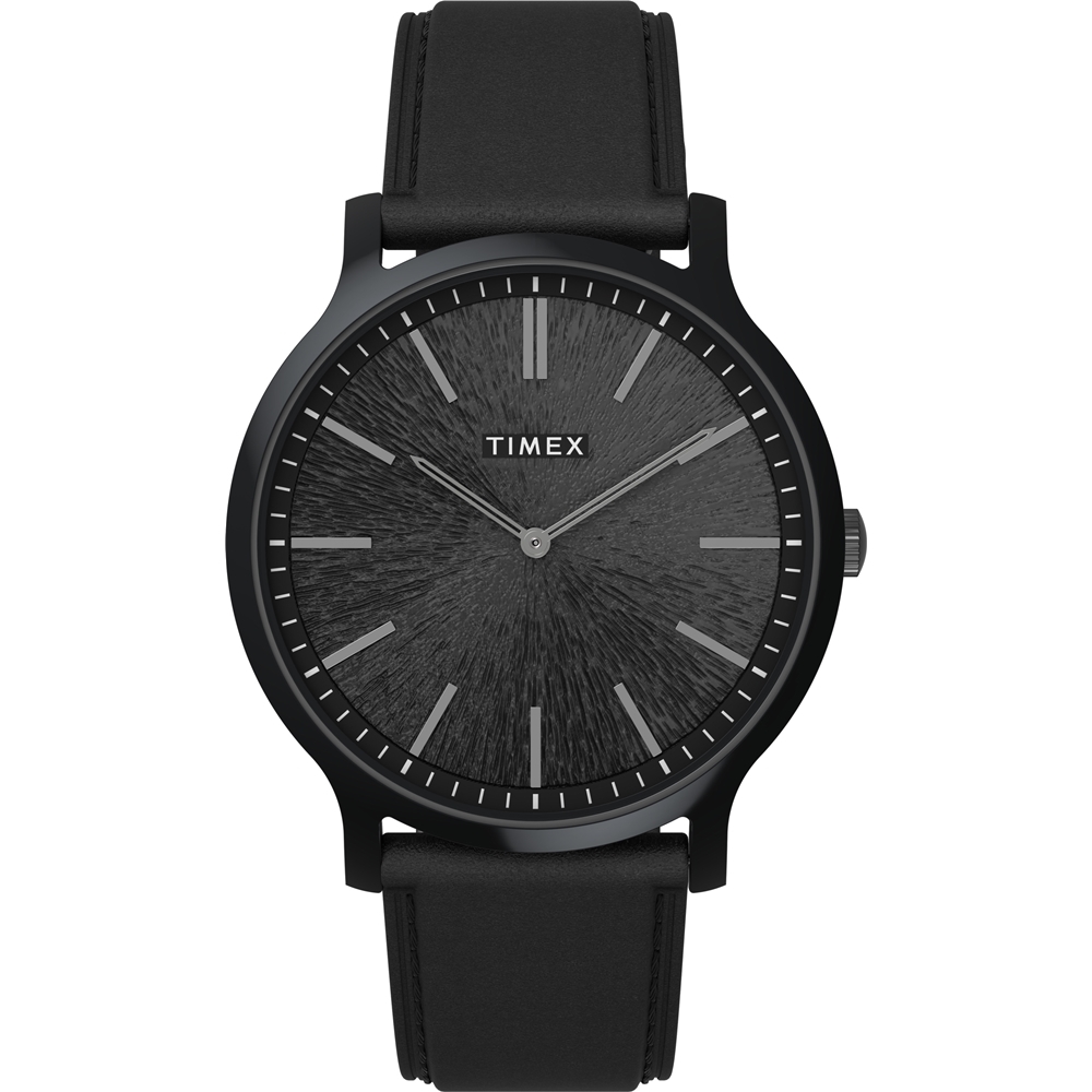 TIMEX  天美時 風格系列 超薄時尚手錶 (黑x黑 TXTW2V43600)