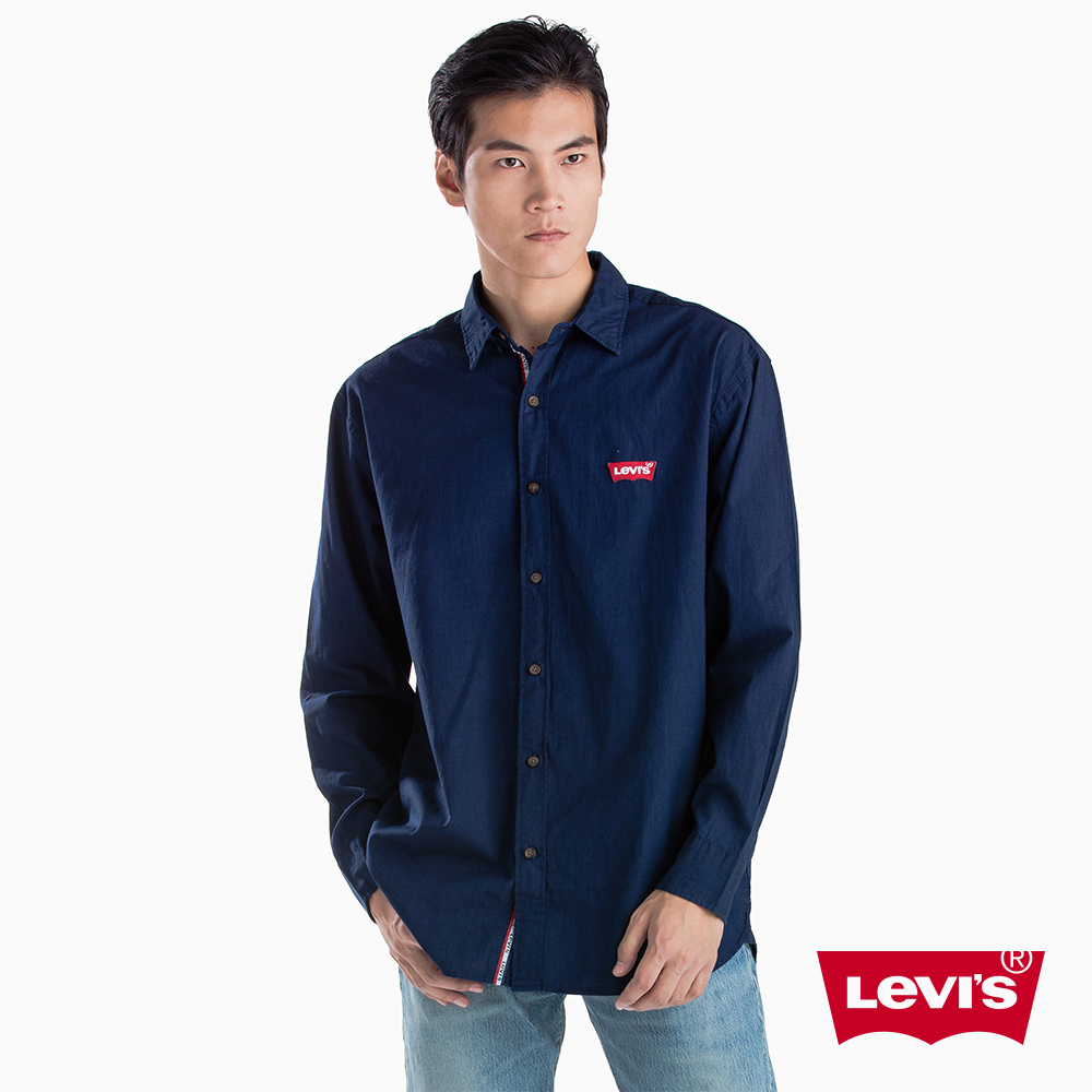 Levis 男款 襯衫 寬鬆長版 Logo刺繡 建議比平常尺寸小一號