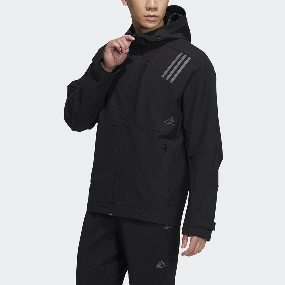 Adidas TH WV MULTI JKT H39264 男 連帽外套 平織 夾克 運動 訓練 亞洲版 高領 黑