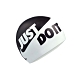 NIKE JUST DO IT 成人矽膠泳帽  SWIM 黑白 product thumbnail 1