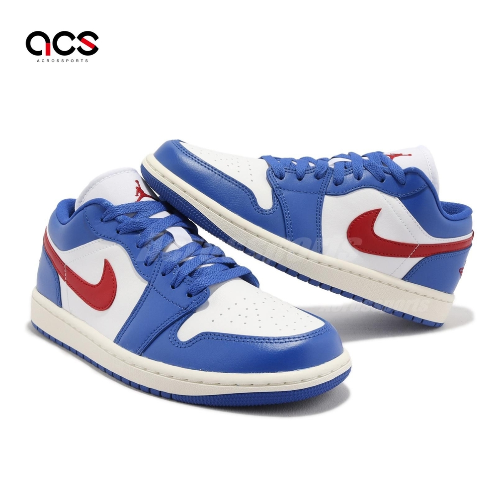 Nike Wmns Air Jordan 1 Low 藍紅女鞋男鞋AJ1 Sport Blue 喬丹DC0774