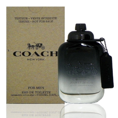 coach for men 時尚經典男性淡香水 100ml tester 包裝 (原廠公司貨)