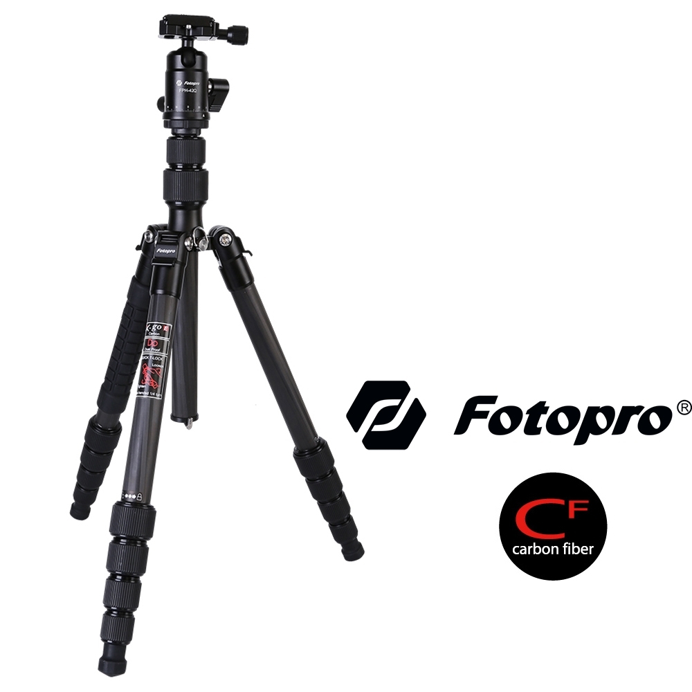 FOTOPRO 富圖寶 X-GO E 輕量碳纖維三腳架套組 (公司貨) 載重8公斤