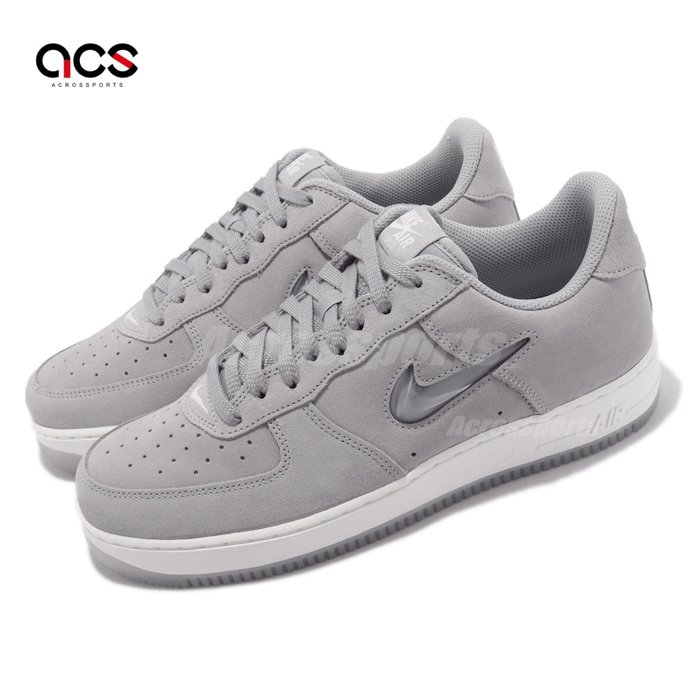 Nike Air Force 1 Low Retro 男鞋灰小勾牙刷AF1 麂皮休閒鞋DV0785-003