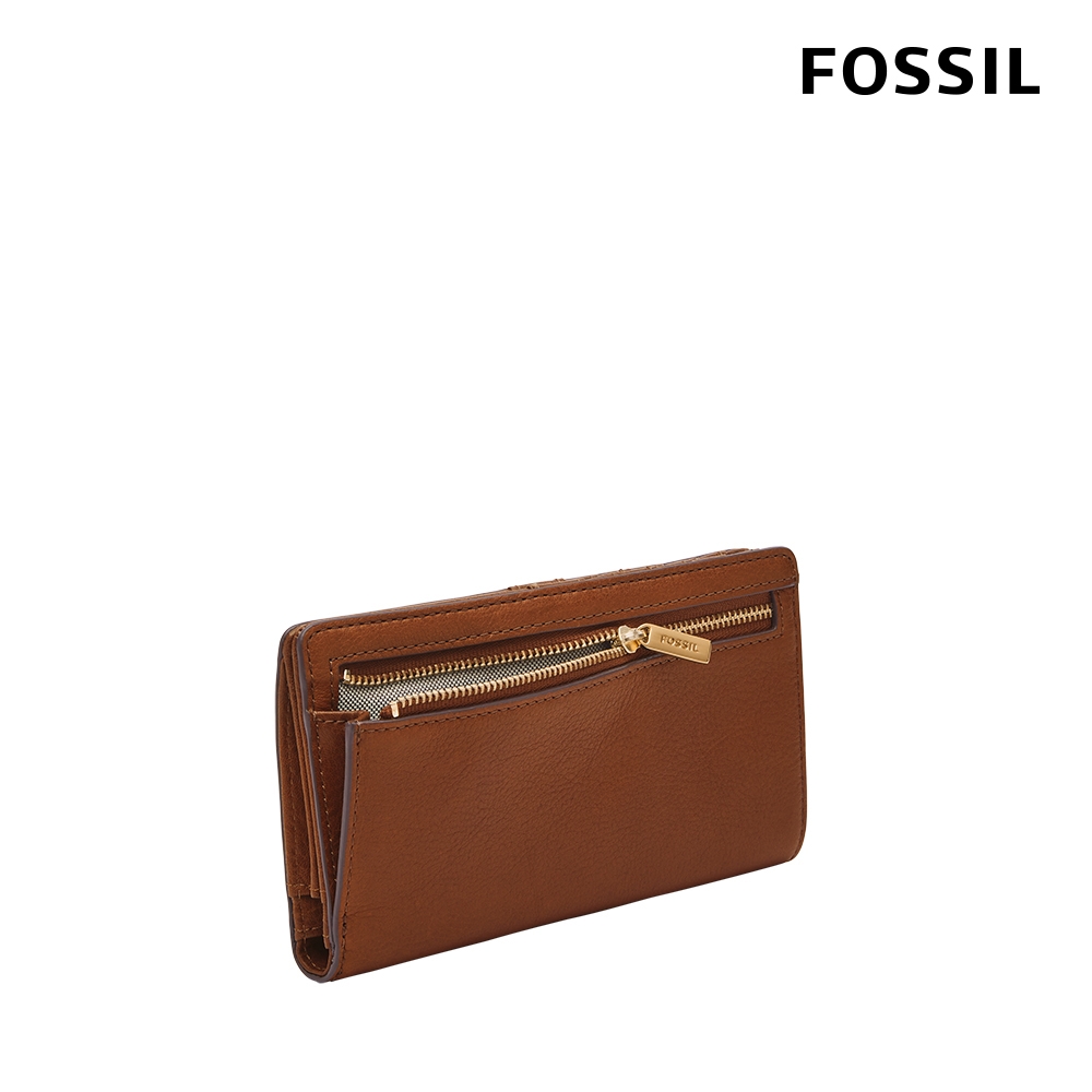 FOSSIL Liza 輕巧型真皮零錢袋長夾-咖啡色SL7891G200 | 長夾| Yahoo