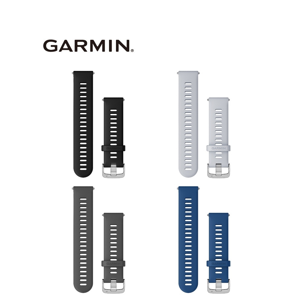 GARMIN Quick Release 22mm 矽膠錶帶(Forerunner 255)