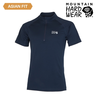 【美國 Mountain Hardwear】Estero Short Sleeve Zip T 彈性短袖拉鍊排汗衣 男款 海軍藍 #OE1249