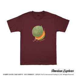 American Explorer 美國探險家 印花T恤(客製商品無法退換) 圓領 美國棉 圖案 T-Shirt 獨家設計款 棉質 短袖 (哈密瓜)