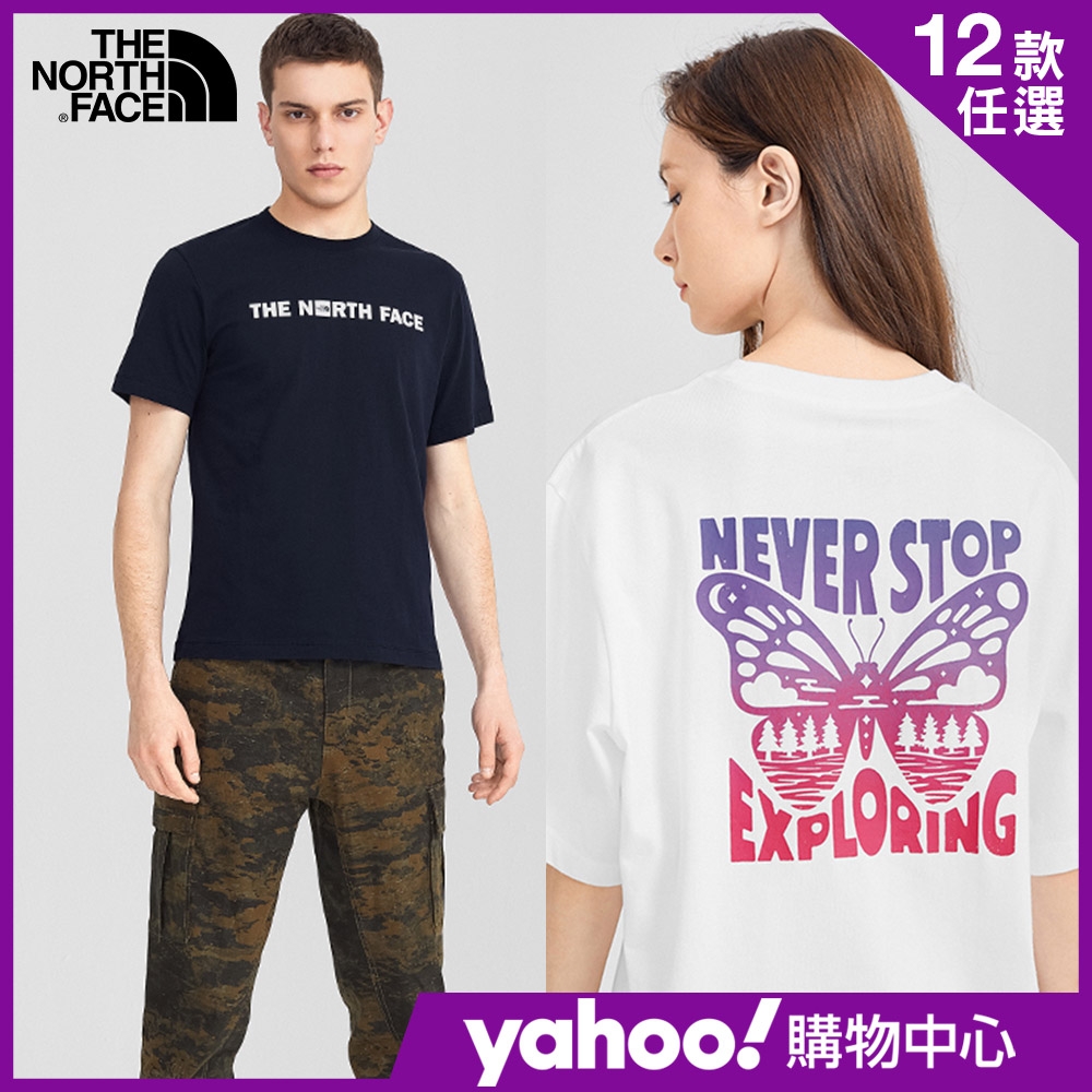 【The North Face】YAHOO人氣組合-初夏男女推薦款休閒短袖T-SHIRT-12款任選