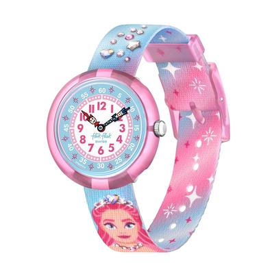 FLIKFLAK 兒童手錶 SPARKLE KINGDOM 氣泡王國 (31.85mm) 瑞士錶 兒童錶 手錶 編織錶帶