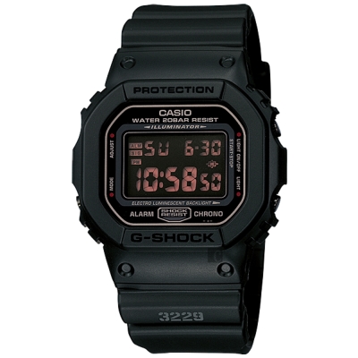 CASIO卡西歐 G-SHOCK 軍事經典電子錶 迎春好禮 DW-5600MS-1HDR