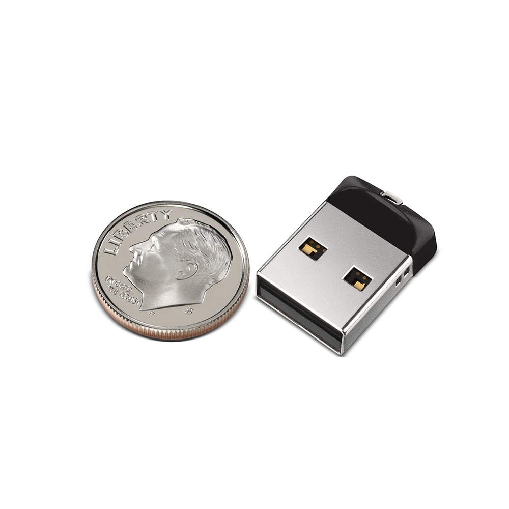 SanDisk Cruzer Fit USB 黑豆隨身碟 16GB (公司貨)