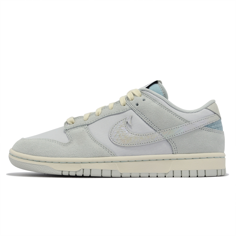 Nike 休閒鞋Dunk Low Retro SE 男鞋灰藍奶油底鮭魚虹彩魚鱗DV7210-001