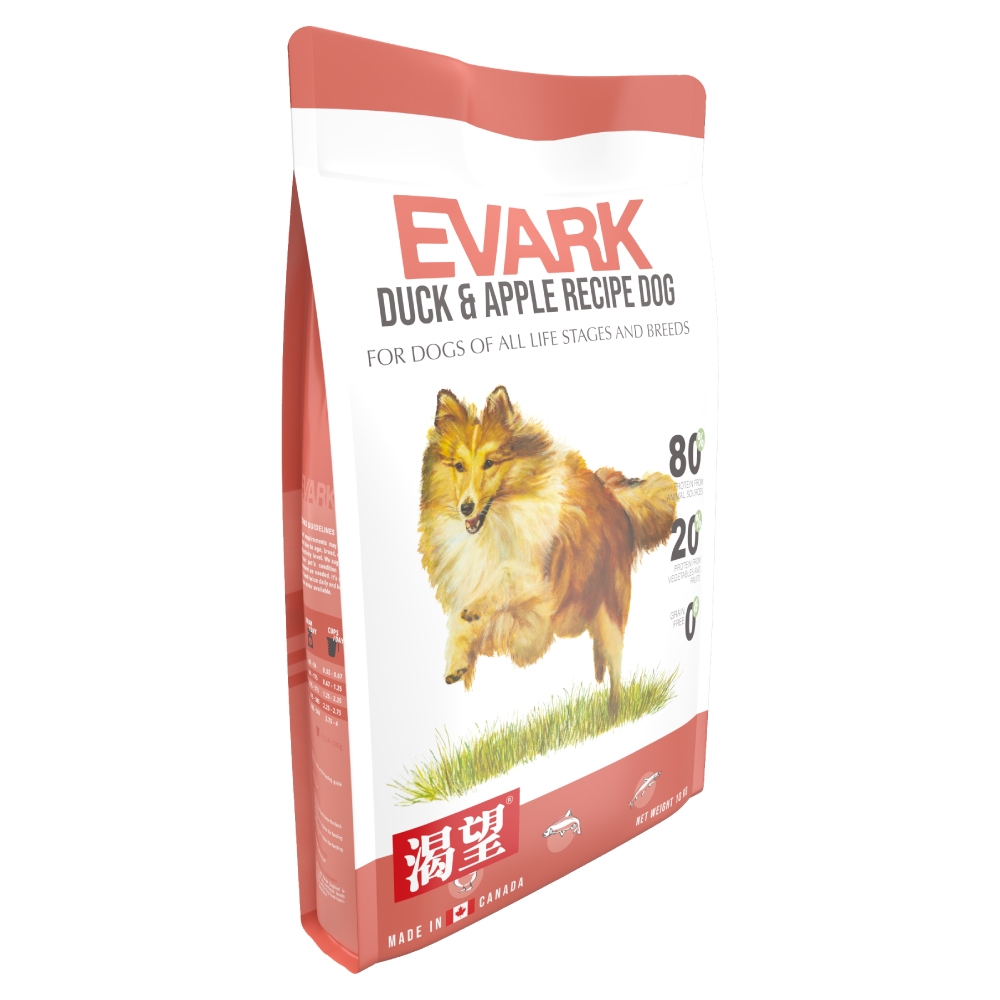 【EVARK渴望】無穀鴨肉蘋果犬10kg-犬糧、狗飼料