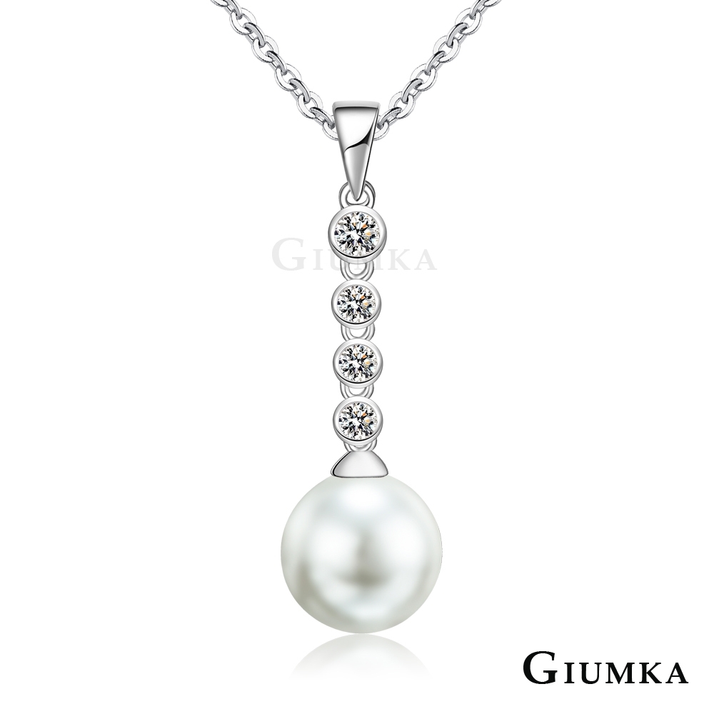 GIUMKA女短鍊 高貴典雅珍珠項鍊 精鍍正白K 母親節推薦禮物