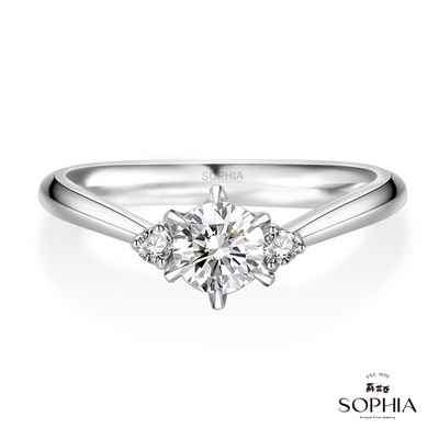 SOPHIA 蘇菲亞珠寶 - 相伴 30分 F/VVS1 18K金 鑽石戒指