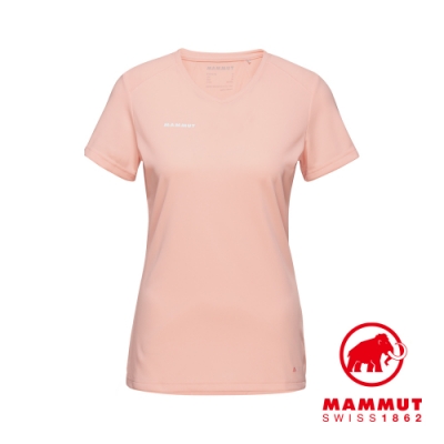 【Mammut 長毛象】Sertig T-Shirt Women 輕量透氣短袖排汗衣 女款 夕沙粉 #1017-00140
