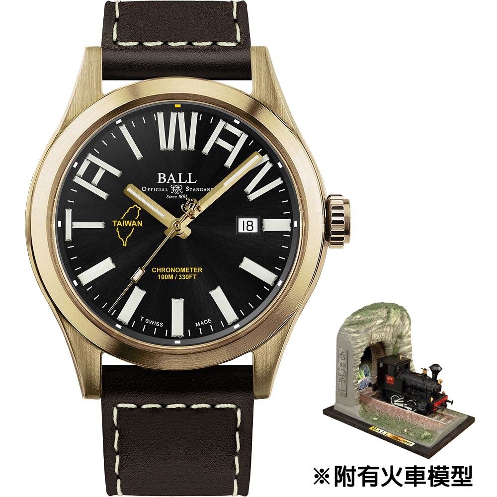 BALL 波爾 Engineer III 台灣騰雲號 130周年 天文台認證機械腕錶 青銅款 送禮推薦-43mm