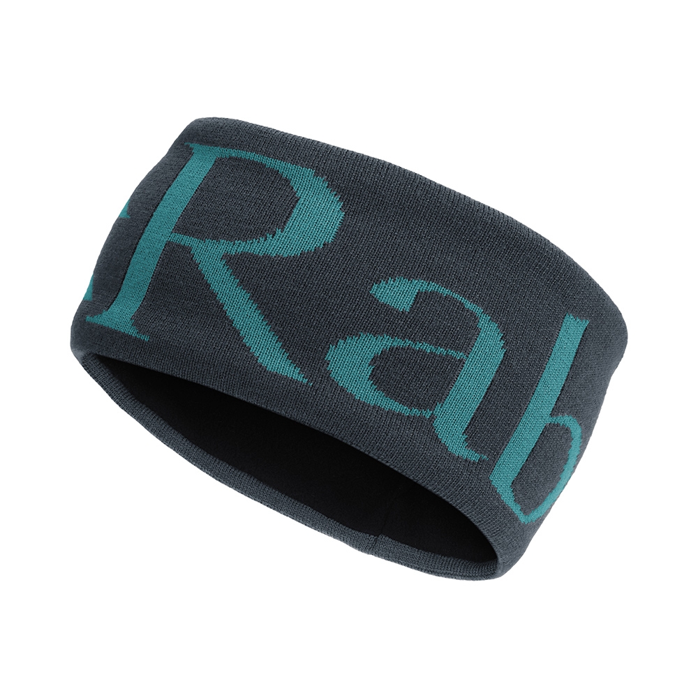 【RAB】 Knitted Logo Headband 經典Logo針織頭帶 烏木灰 #QAB40
