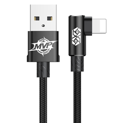 【台灣倍思】MVP王者彎頭 USB to IOS 數據線 100cm