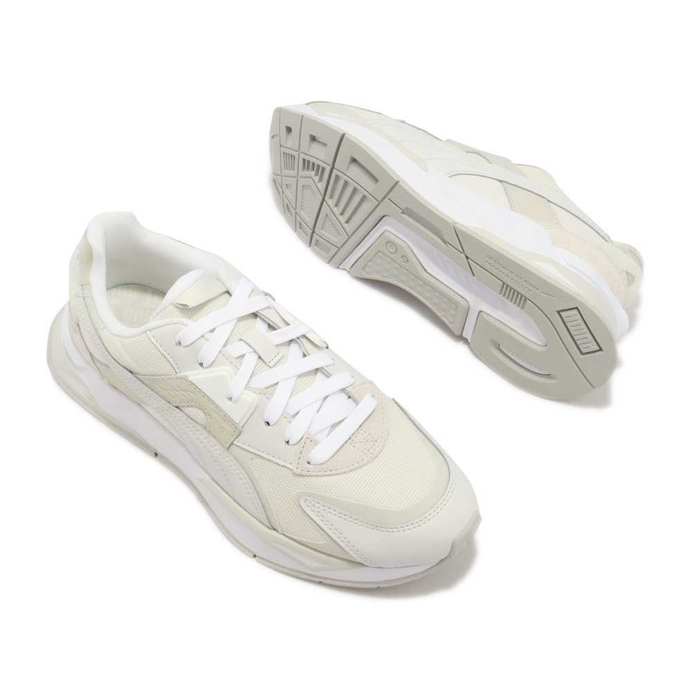 Puma 休閒鞋Mirage Sport Loom Wns 女鞋奶油白麂皮復古緩震38667801 