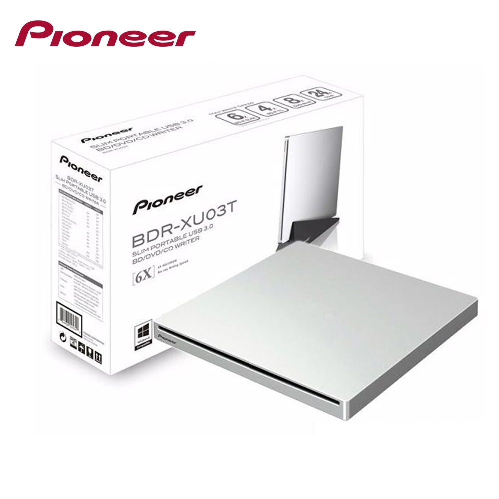 Pioneer BDR-XU03T 6X 超薄外接吸入式藍光燒錄機