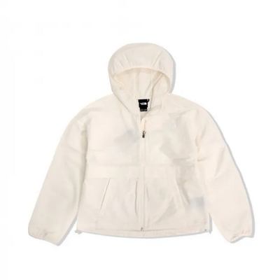 The North Face W TNF EASY FZ WIND JACKET 女風衣外套-米白-NF0A83T9QLI