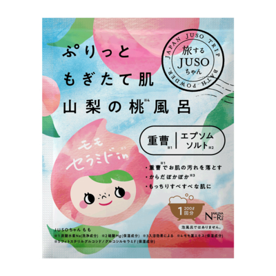 JUSO BATH POWDER泡澡時光 山梨桃風呂入浴劑 30g