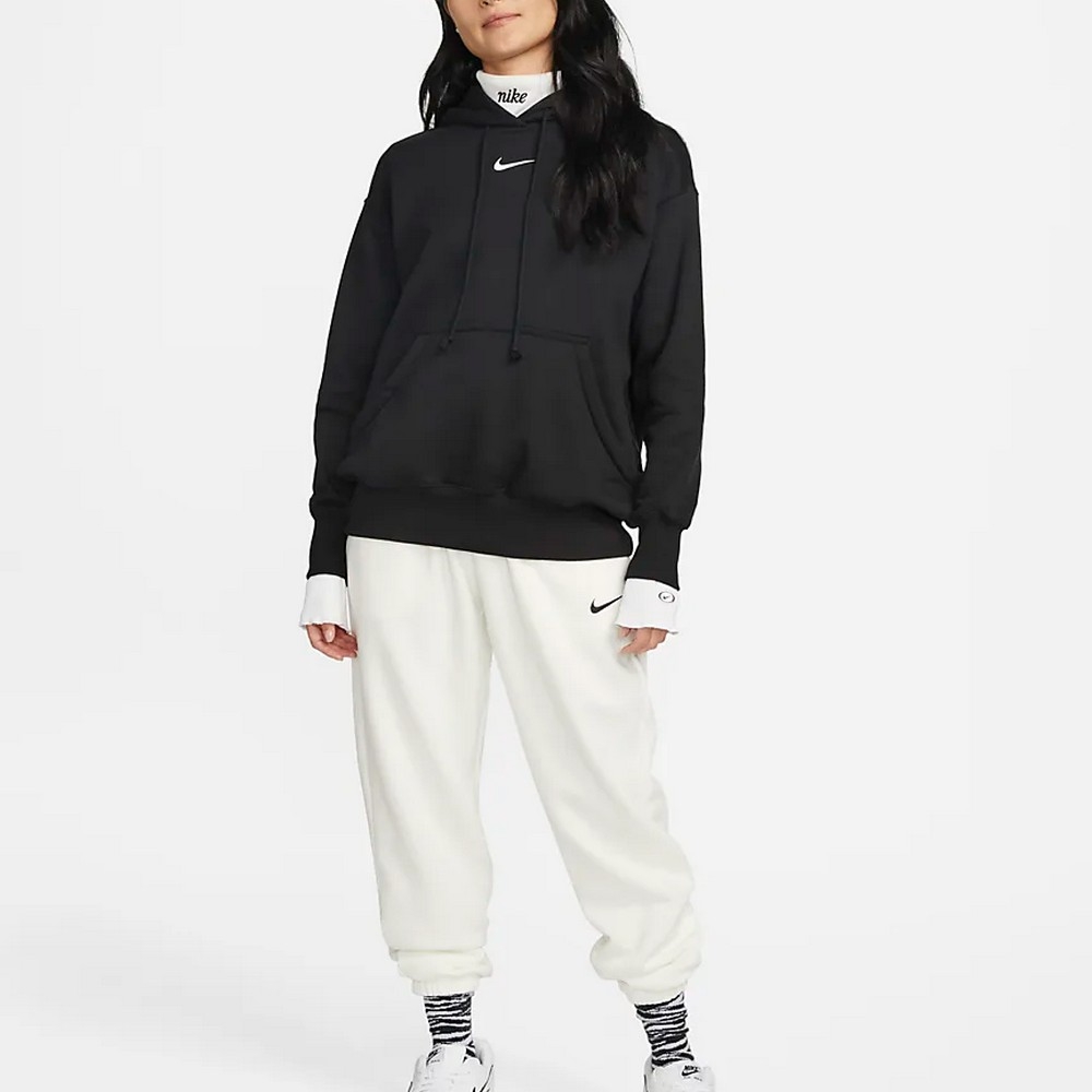 NIKE AS W NSW PHNX FLC OS PO HOODIE女休閒運動帽T-黑-DQ5861010