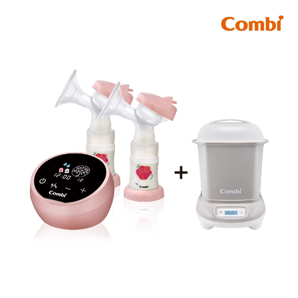 Combi Pro 360 PLUS 高效消毒烘乾鍋+自然吸韻雙邊電動吸乳器 LX