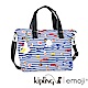 Kipling 斜背包 Emoji系列香蕉吊飾 條紋圖案-中 product thumbnail 1