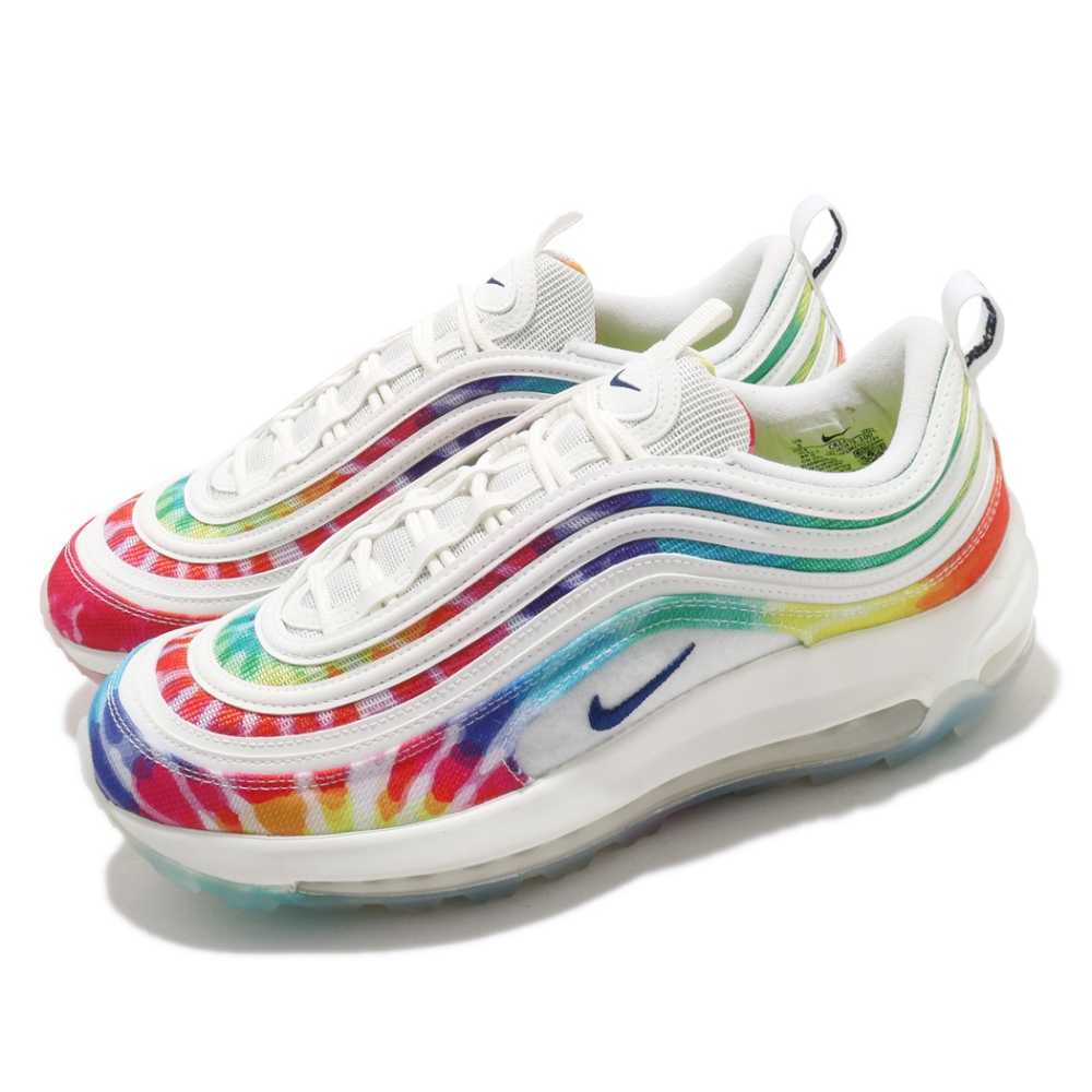 Nike 高爾夫球鞋 Air Max 97 G NRG 男鞋 氣墊 舒適 避震 運動 球鞋 穿搭 彩 白 CK1219100