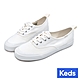 Keds CHAMIPON 復古率性帆布綁帶帆布休閒小白鞋-白 9233W112227 product thumbnail 1