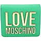 LOVE MOSCHINO 金字母拼色襯裡對折釦式短夾(綠色) product thumbnail 1