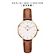 Daniel Wellington DW 手錶 Petite Durham 28mm淺棕色真皮皮革錶 DW00100228 product thumbnail 1